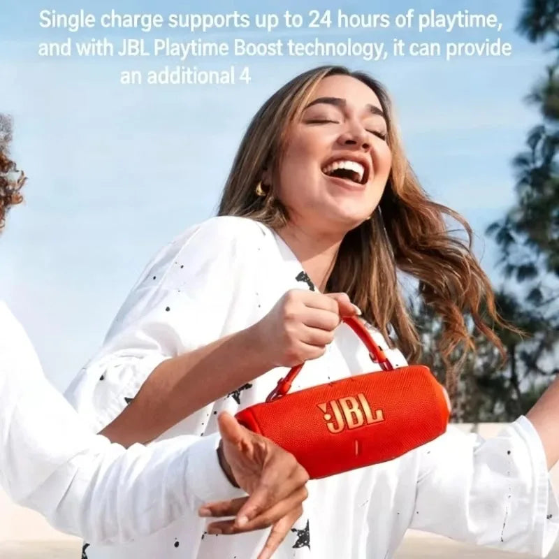 JBL Charge 6 Portable Waterproof Drop Proof Bluetooth Speaker Deep Bass Outdoor Camping Travel Speaker Removable Carrying Strap